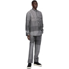 Sunnei Grey Paneled Straight Trousers