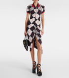 Vivienne Westwood Pulling argyle cotton midi dress