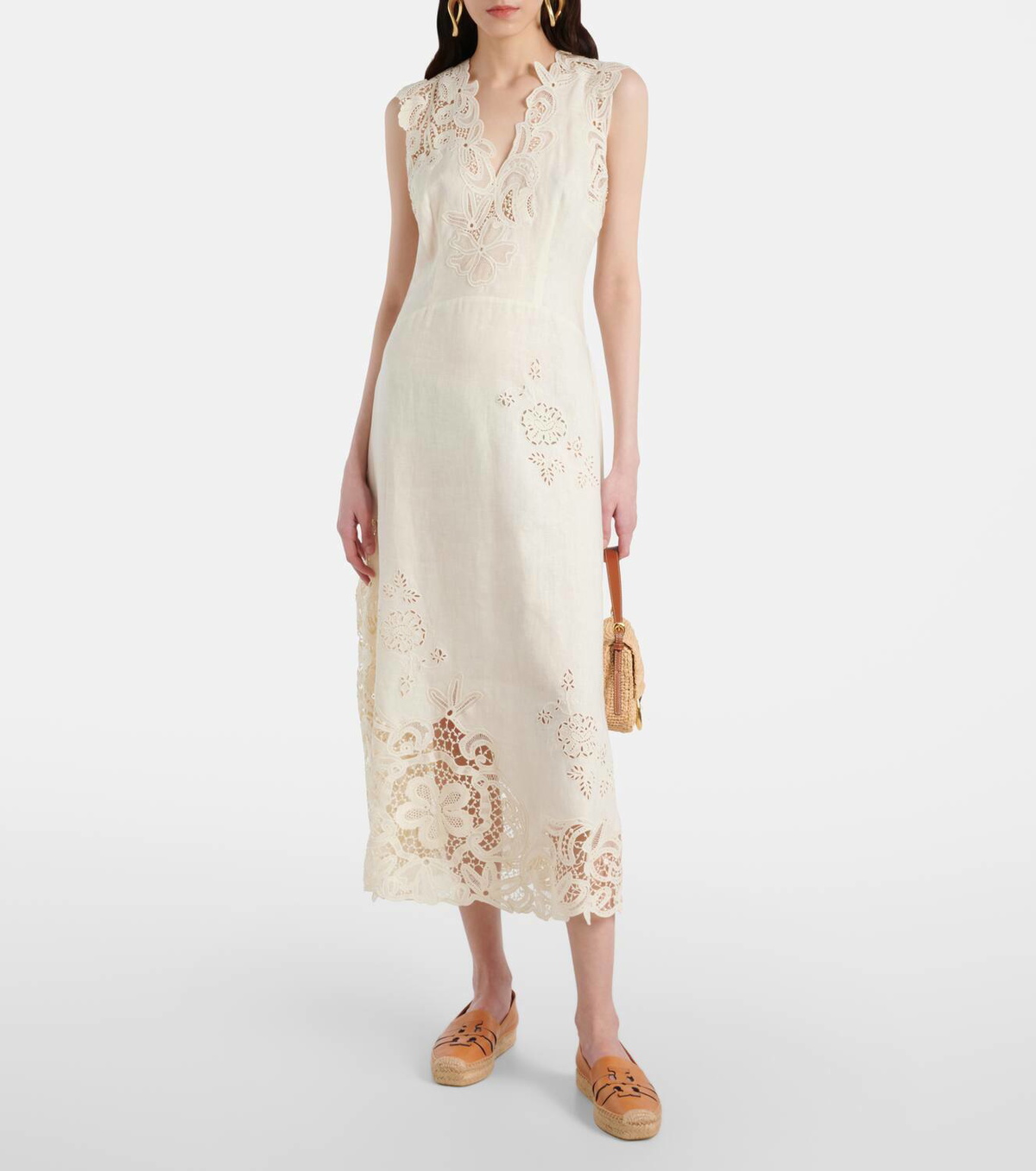 Tory Burch Ines leather platform espadrilles