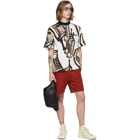 Maison Margiela Red Cotton Shorts