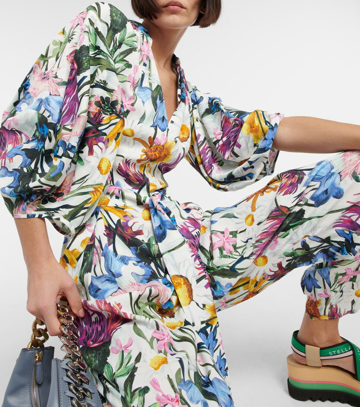 Stella McCartney - V-neck floral jumpsuit