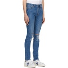 Ksubi Blue Van Winkle Trashed Jeans