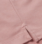 Theory - Contrast-Tipped Pima Cotton-Blend Piqué Polo Shirt - Antique rose