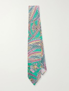 Drake's - 7cm Nouveau Leaves Printed Silk-Shantung Tie