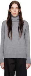 Max Mara Leisure Gray Superbo Turtleneck