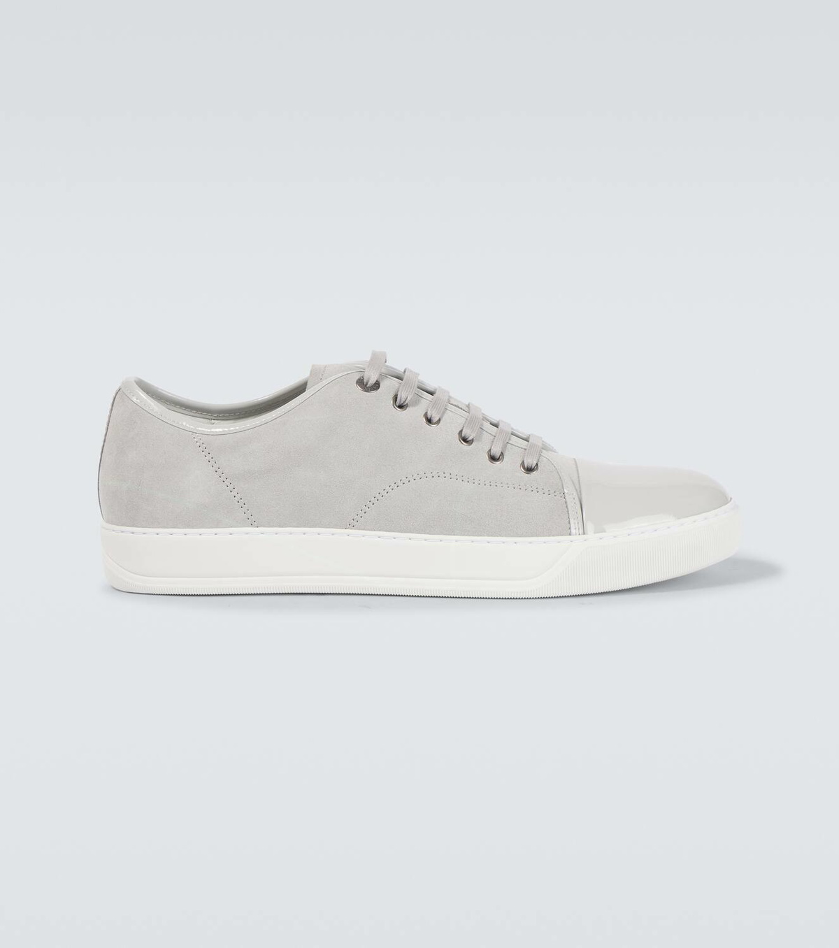 Lanvin DBB1 leather-trimmed suede sneakers
