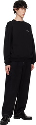 Dime Black Classic Small Logo Sweatshirt