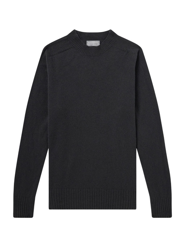 Photo: Margaret Howell - Seamless Merino Wool and Cashmere-Blend Sweater - Gray