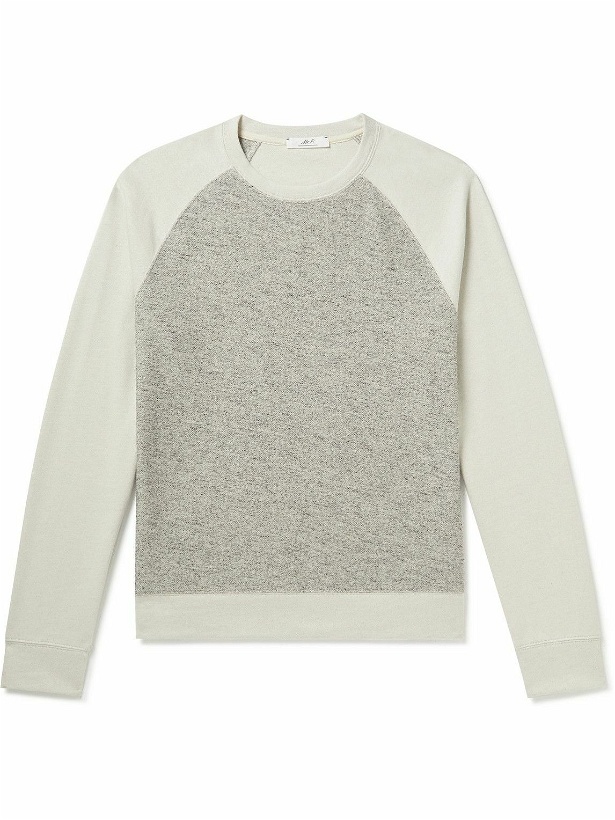 Photo: Mr P. - Panelled Cotton-Blend Sweatshirt - Gray
