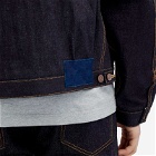 Visvim Men's 101 Unwashed Denim Jacket in Blue Denim