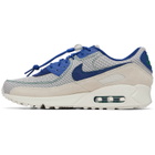 Nike Navy & Beige Air Max 90 Sneakers