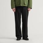 Les Deux Men's Brushed Twill Tailored Trousers in Black