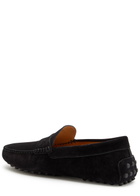 Tods Gommino Suede Loafers Black