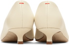 Aeyde Off-White Clara Pointed-Toe Heels