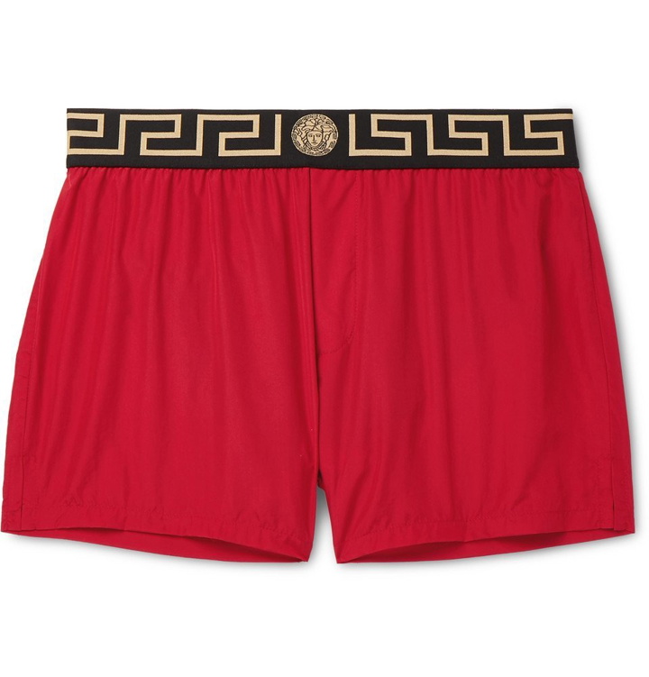 Photo: Versace - Slim-Fit Short-Length Swim Shorts - Red
