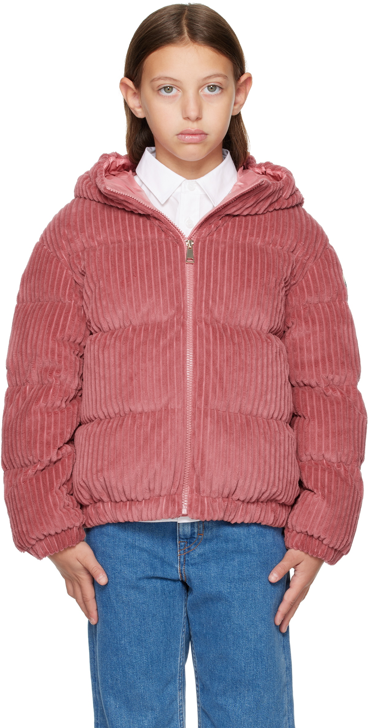 Moncler Enfant Kids Red Arline Down Jacket Moncler Enfant