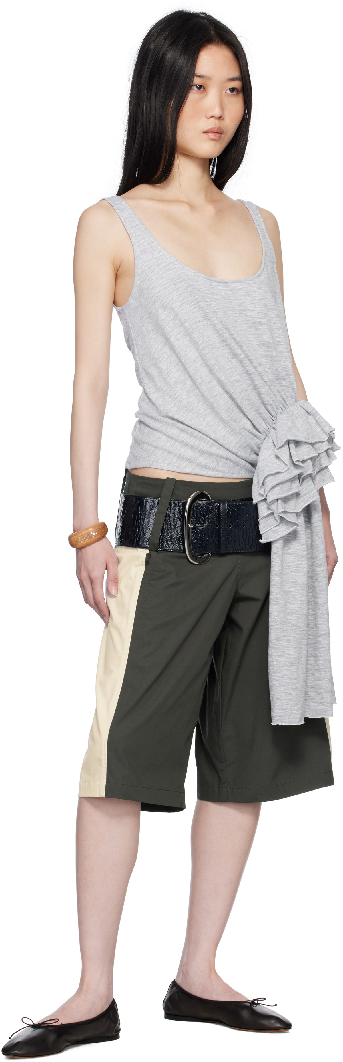 Belle The Label Gray Lucie Tank Top
