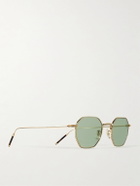 Oliver Peoples - Takumi TK-5 Octagon-Frame Gold-Tone Sunglasses
