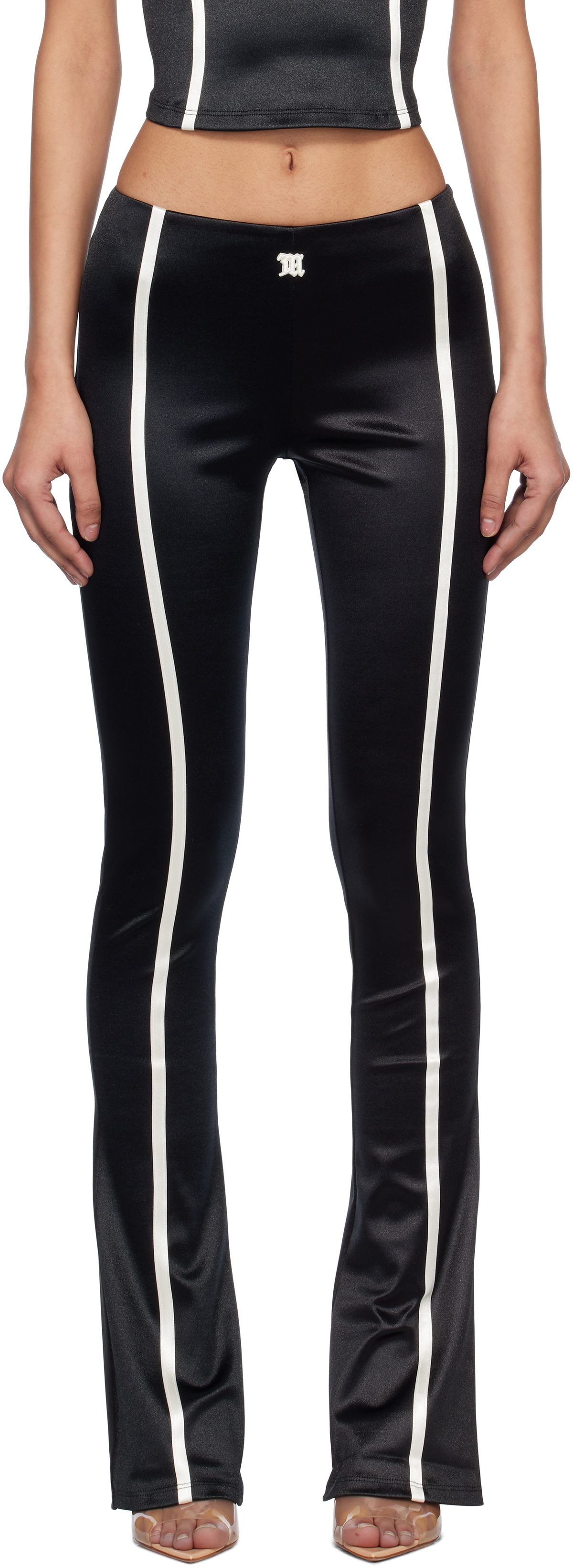 MISBHV Black St Germain Flared Leggings