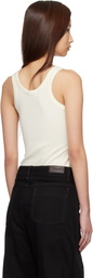 LEMAIRE Off-White Rib Tank Top