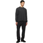 Citizens of Humanity Black Drawstring Deck Linen Trousers