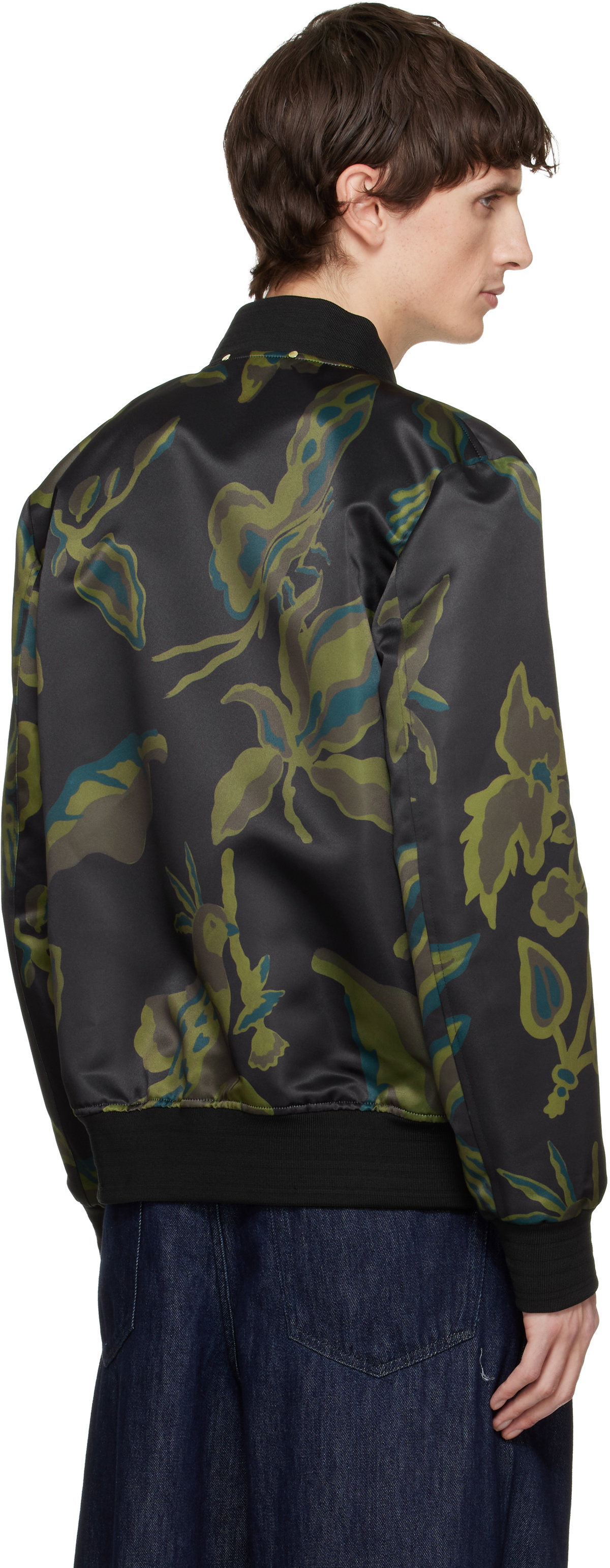 Paul Smith Brown Bohemia Print Bomber Jacket