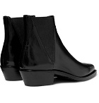 Saint Laurent - Dakota Polished-Leather Chelsea Boots - Black