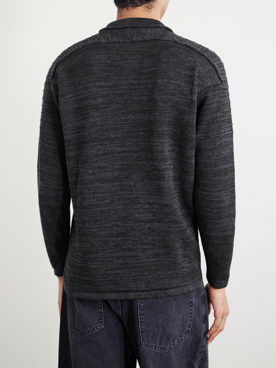 Inis Meáin - Honda 50 Linen Polo Shirt - Gray