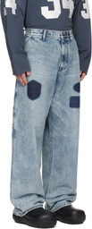 AMBUSH Blue Denim Work Jeans