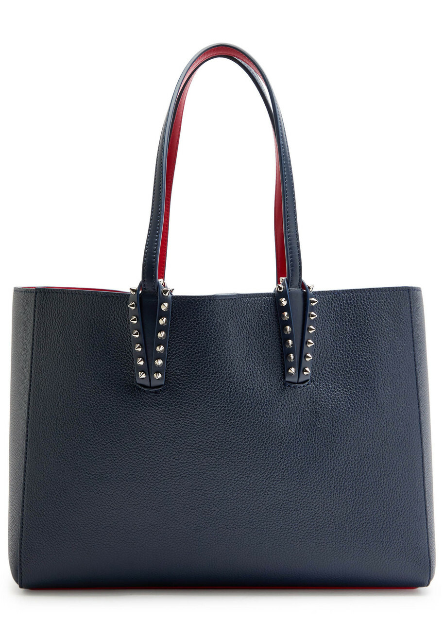 Christian Louboutin Cabata Small Leather Tote - Navy - One Size