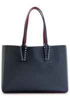 Christian Louboutin Cabata Small Leather Tote - Navy - One Size