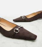 Gucci Vittoria GG canvas ballet flats