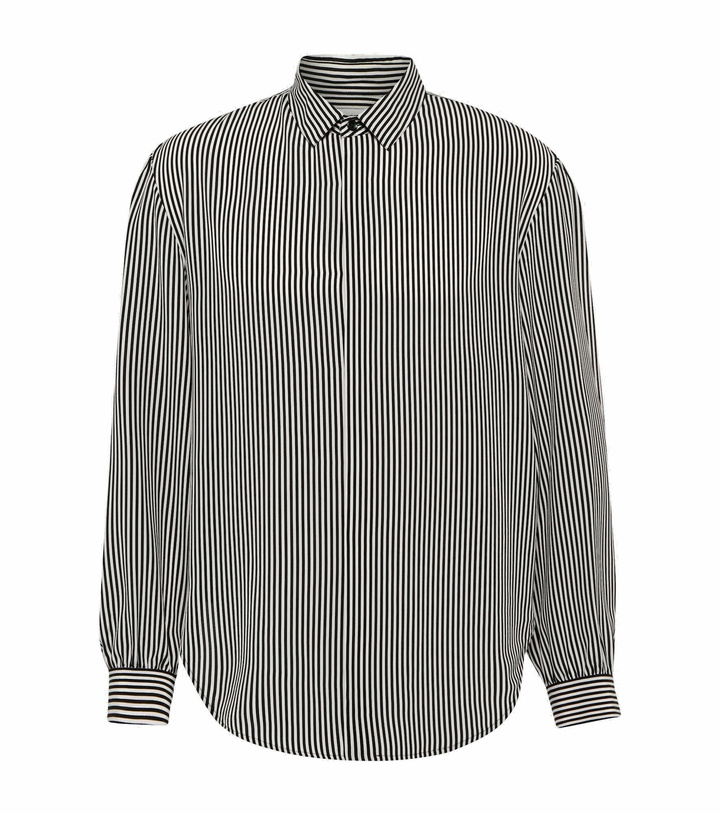 Photo: Saint Laurent - Silk long-sleeved shirt