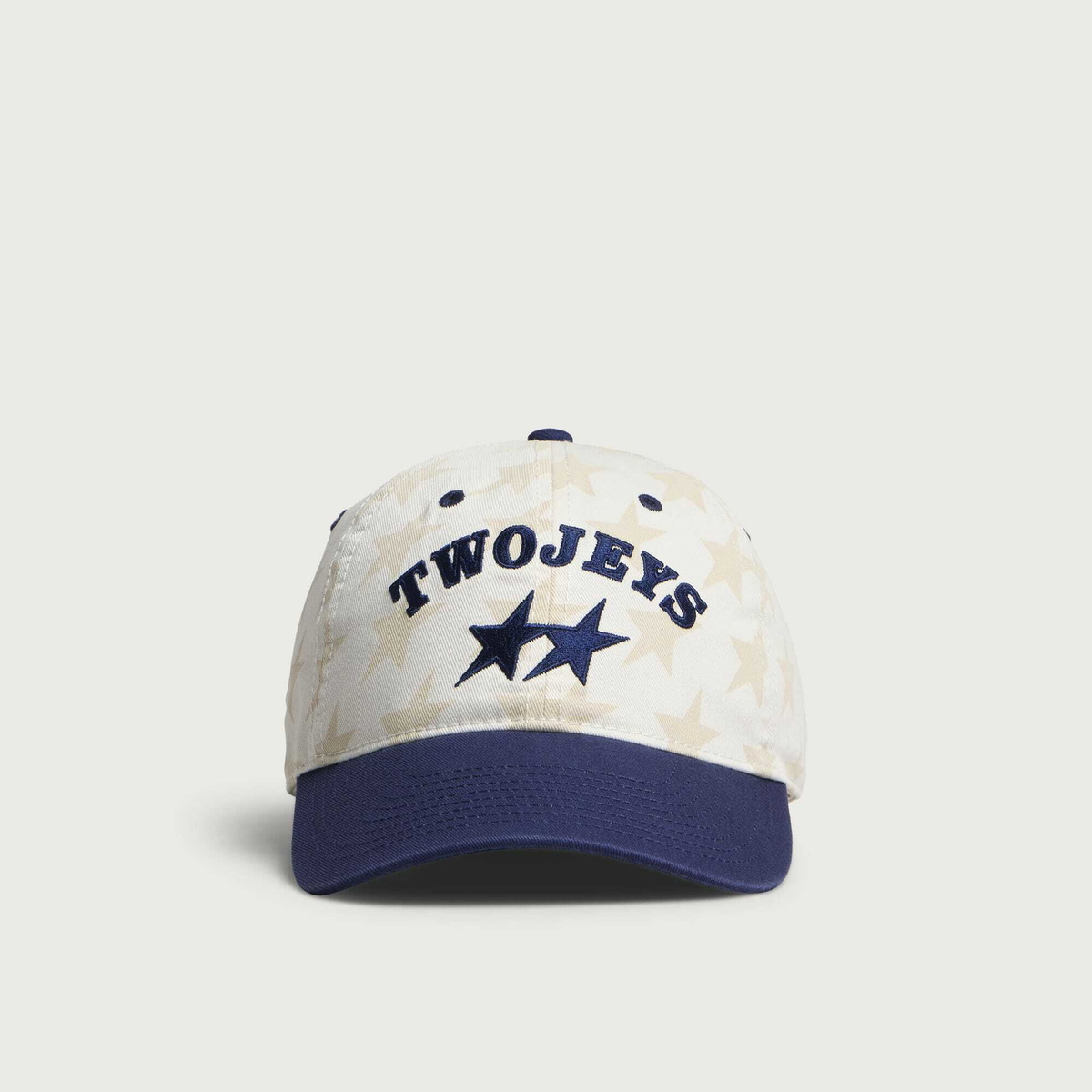 TwoJeys All-Over Dad Cap in White