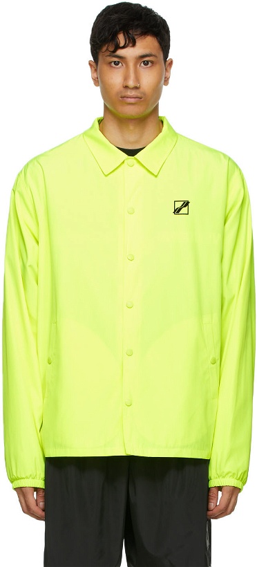 Photo: We11done Yellow Logo Basic Windbreaker Jacket