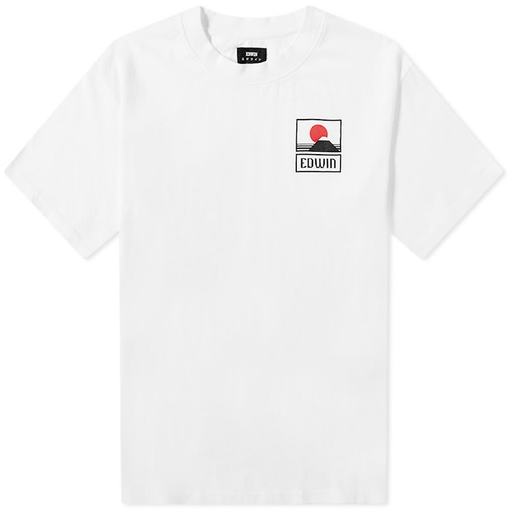 Photo: Edwin Men's Sunset on Mt. Fuji T-Shirt in White