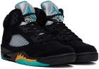Nike Jordan Black Air Jordan 5 Retro Aqua Sneakers