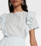 LoveShackFancy Natasha cotton mini dress