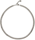 Alexander McQueen Silver Medium Antique Chain Necklace