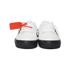 Off-White White and Black Vulcanized Low Sneakers