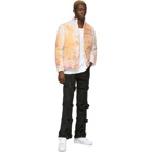 Who Decides War by MRDR BRVDO SSENSE Exclusive White Paint Splatter Jacket