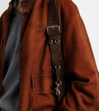 Miu Miu Utilitaire suede shoulder bag