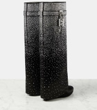Givenchy Shark Lock embellished knee-high boots