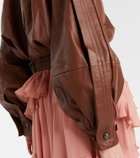 Zimmermann Luna leather bomber jacket