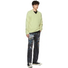 Simon Miller Grey Paint Splatter Jeans