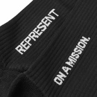 Represent Men's Team 247 3-Pack Sock in Black/White