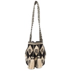 Nanushka Women's The Bucket Bag in Crème/Black Diamond Check