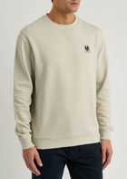 Belstaff Logo Cotton Sweatshirt Beige
