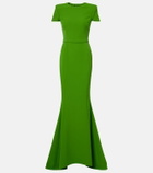 Safiyaa Parker crêpe gown