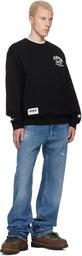 AAPE by A Bathing Ape Black 'AAPER' Crew Neck Sweatshirt